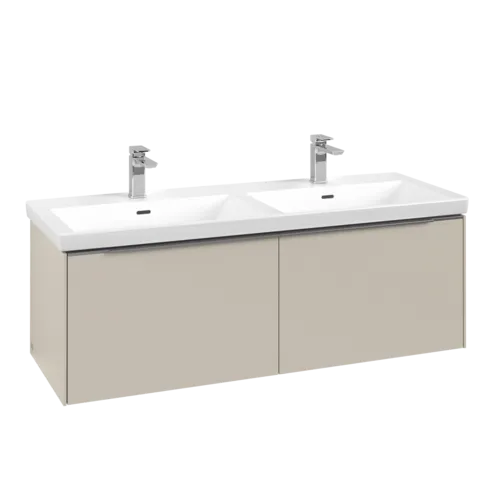 VILLEROY BOCH Subway 3.0 Vanity unit, s osvětlením, 2 výsuvy, 1272 x 429 x 478 mm, Cashmere Grey #C567L0VN