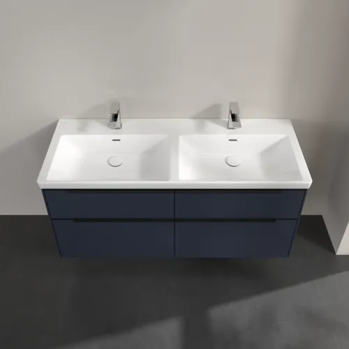 VILLEROY BOCH Subway 3.0 Vanity unit, s osvětlením, 4 výsuvy, 1272 x 576 x 478 mm, Marine Blue #C568L1VQ, obrázek 4