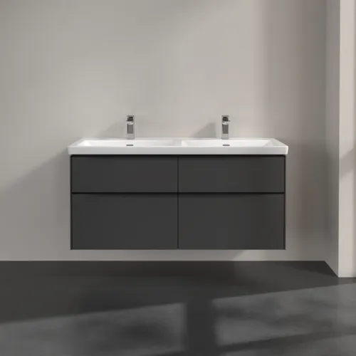 VILLEROY BOCH Subway 3.0 Vanity unit, s osvětlením, 4 výsuvy, 1272 x 576 x 478 mm, grafitová barva #C568L1VR, obrázek 3