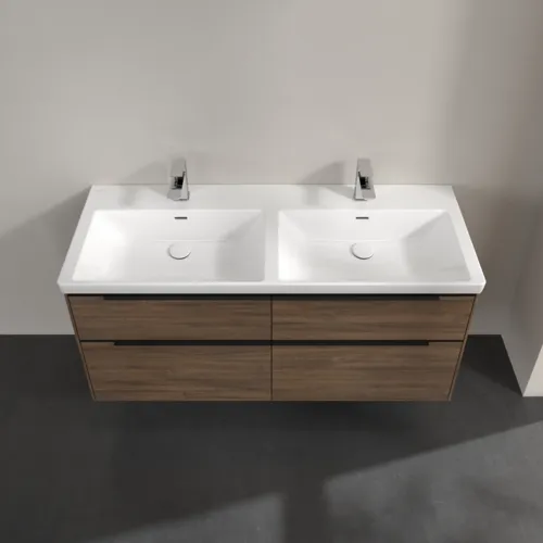 VILLEROY BOCH Subway 3.0 Vanity unit, s osvětlením, 4 výsuvy, 1272 x 576 x 478 mm, Arizona Oak #C568L1VH, obrázek 4