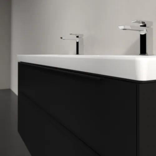 VILLEROY BOCH Subway 3.0 Vanity unit, s osvětlením, 4 výsuvy, 1272 x 576 x 478 mm, Volcano Black #C568L1VL, obrázek 6