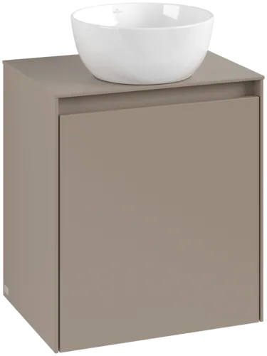 VILLEROY BOCH Toaletní skříňka Collaro, 1 dvířka, 500 x 548 x 380 mm, taupe / taupe #C14900VM