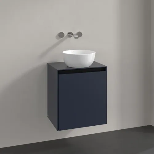 VILLEROY BOCH Toaletní skříňka Collaro, 1 dvířka, 500 x 548 x 380 mm, Marine Blue / Marine Blue #C14900VQ, obrázek 2