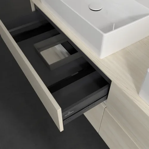 VILLEROY BOCH Toaletní skříňka Collaro, 4 výsuvy, 1600 x 548 x 500 mm, bílý dub / bílý dub #C13700AA, obrázek 7