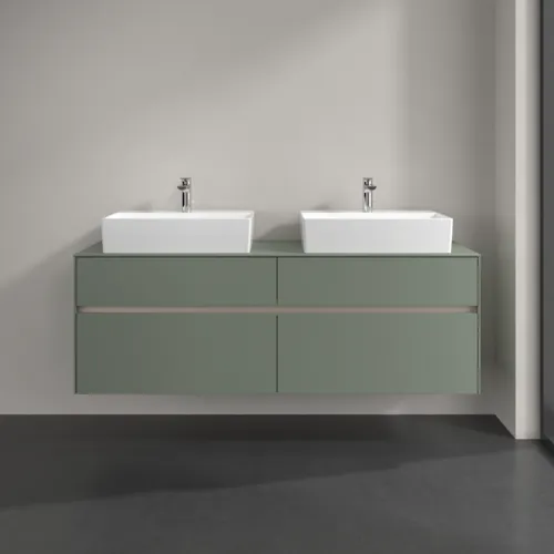 VILLEROY BOCH Toaletní skříňka Collaro, 4 výsuvy, 1600 x 548 x 500 mm, Soft Green / Soft Green #C13700AF, obrázek 3
