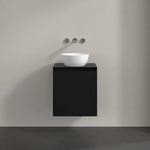 VILLEROY BOCH Collaro toaletní skříňka, 1 dvířka, 500 x 548 x 380 mm, Volcano Black / Volcano Black #C14900VL, obrázek 3