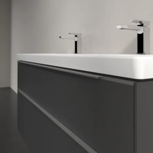 VILLEROY BOCH Subway 3.0 Vanity unit, s osvětlením, 4 výsuvy, 1272 x 576 x 478 mm, grafitová barva #C568L0VR, obrázek 6