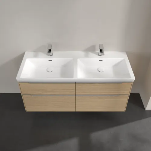 VILLEROY BOCH Subway 3.0 Vanity unit, s osvětlením, 4 výsuvy, 1272 x 576 x 478 mm, dub severský #C568L0VJ, obrázek 4