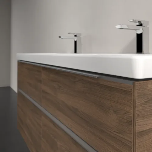 VILLEROY BOCH Subway 3.0 Vanity unit, s osvětlením, 4 výsuvy, 1272 x 576 x 478 mm, Arizona Oak #C568L0VH, obrázek 6