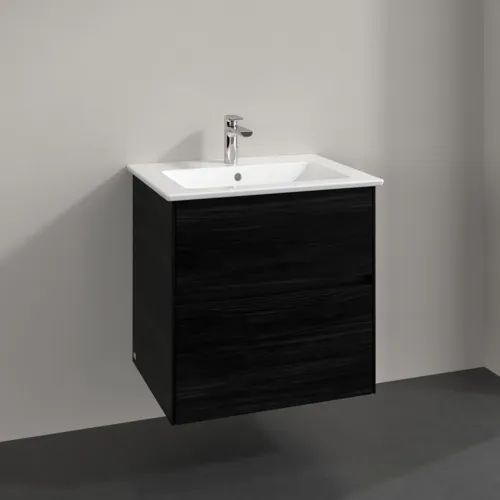 VILLEROY BOCH Toaletní skříňka Collaro, 2 výsuvy, 611 x 610 x 480 mm, černý dub #C14300AB, obrázek 2
