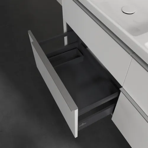 VILLEROY BOCH Subway 3.0 Vanity unit, s osvětlením, 4 výsuvy, 1272 x 576 x 478 mm, Pure White #C568L0VF, obrázek 7