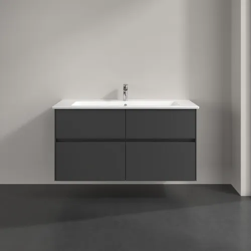 VILLEROY BOCH Toaletní skříňka Collaro, s osvětlením, 4 výsuvy, 1161 x 610 x 480 mm, grafitová barva #C146B0VR, obrázek 3
