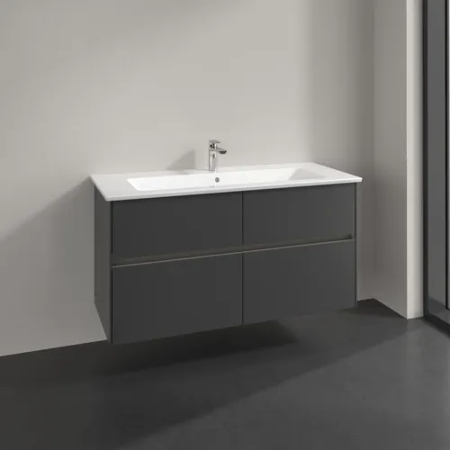 VILLEROY BOCH Toaletní skříňka Collaro, s osvětlením, 4 výsuvy, 1161 x 610 x 480 mm, grafitová barva #C146B0VR, obrázek 2