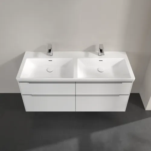 VILLEROY BOCH Subway 3.0 Vanity unit, s osvětlením, 4 výsuvy, 1272 x 576 x 478 mm, Brilliant White #C568L0VE, obrázek 4