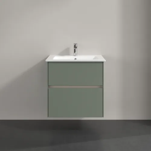 VILLEROY BOCH Toaletní skříňka Collaro, 2 výsuvy, 611 x 610 x 480 mm, jemně zelená #C14300AF, obrázek 3