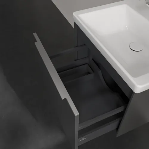 VILLEROY BOCH Subway 3.0 Vanity unit, 1 zásuvka, 572 x 429 x 478 mm, grafitová barva #C57700VR, obrázek 6