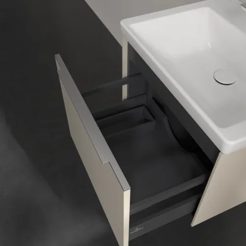 VILLEROY BOCH Subway 3.0 Vanity unit, 1 zásuvka, 572 x 429 x 478 mm, Cashmere Grey #C57700VN, obrázek 6