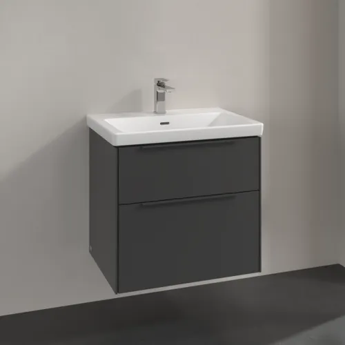VILLEROY BOCH Subway 3.0 Vanity unit, 2 výsuvy, 622 x 576 x 478 mm, grafitová barva #C57602VR, obrázek 3