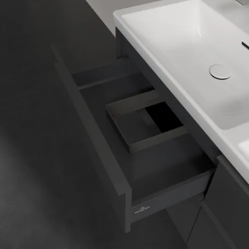VILLEROY BOCH Subway 3.0 Vanity unit, 4 výsuvy, 1272 x 576 x 478 mm, grafitová barva #C56802VR, obrázek 8