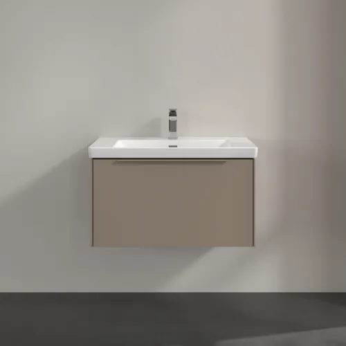 VILLEROY BOCH Subway 3.0 Vanity unit, s osvětlením, 1 zásuvka, 772 x 429 x 478 mm, taupe #C573L2VM, obrázek 3