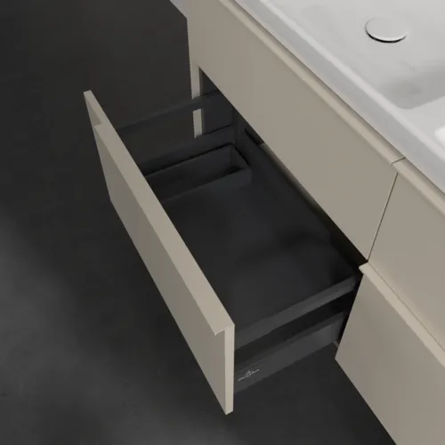 VILLEROY BOCH Subway 3.0 Vanity unit, 4 výsuvy, 1272 x 576 x 478 mm, Cashmere Grey #C56802VN, obrázek 6