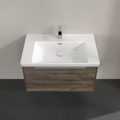 VILLEROY BOCH Subway 3.0 Vanity unit, s osvětlením, 1 zásuvka, 772 x 429 x 478 mm, Stone Oak #C573L0RK, obrázek 4