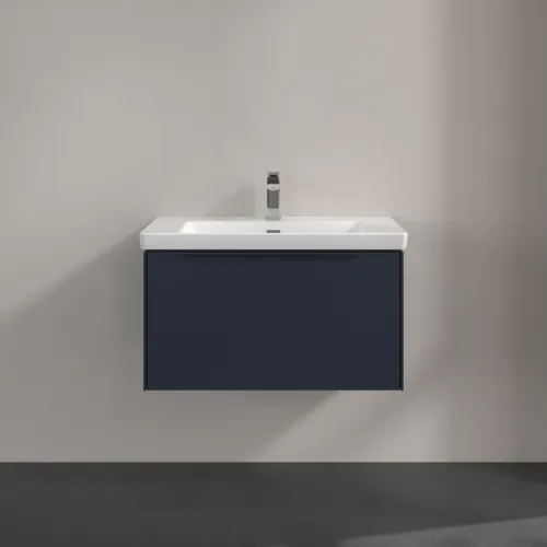 VILLEROY BOCH Subway 3.0 Vanity unit, s osvětlením, 1 zásuvka, 772 x 429 x 478 mm, Marine Blue #C573L2VQ, obrázek 3