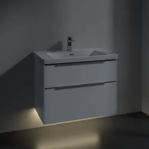 VILLEROY BOCH Subway 3.0 Vanity unit, s osvětlením, 2 výsuvy, 772 x 576 x 478 mm, Brilliant White #C574L0VE, obrázek 5