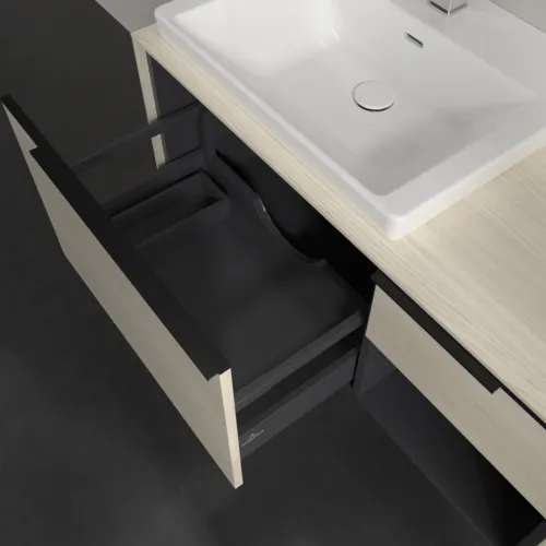 VILLEROY BOCH Subway 3.0 Vanity unit, 2 výsuvy, 1001 x 423 x 516 mm, bílý dub / bílý dub #C57201AA, obrázek 6