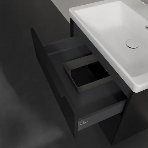 VILLEROY BOCH Subway 3.0 Vanity unit, 2 výsuvy, 622 x 576 x 478 mm, Volcano Black #C57601VL, obrázek 7