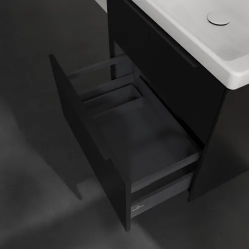 VILLEROY BOCH Subway 3.0 Vanity unit, 2 výsuvy, 622 x 576 x 478 mm, Volcano Black #C57601VL, obrázek 6