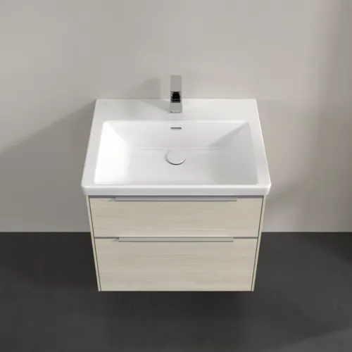 VILLEROY BOCH Subway 3.0 Vanity unit, s osvětlením, 2 výsuvy, 622 x 576 x 478 mm, bílý dub #C576L0AA, obrázek 4