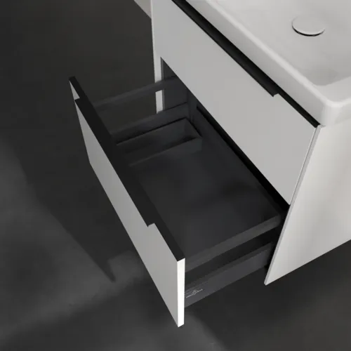 VILLEROY BOCH Subway 3.0 Vanity unit, 2 výsuvy, 622 x 576 x 478 mm, čistě bílá #C57601VF, obrázek 6