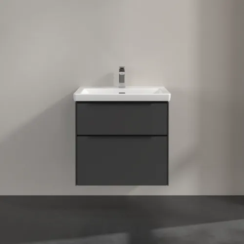 VILLEROY BOCH Subway 3.0 Vanity unit, 2 výsuvy, 622 x 576 x 478 mm, grafitová barva #C57601VR, obrázek 3