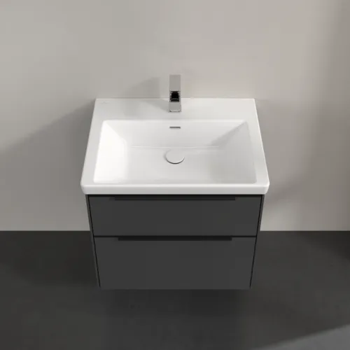 VILLEROY BOCH Subway 3.0 Vanity unit, 2 výsuvy, 622 x 576 x 478 mm, grafitová barva #C57601VR, obrázek 4