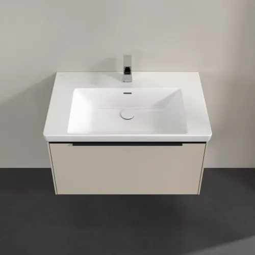 VILLEROY BOCH Subway 3.0 Vanity unit, s osvětlením, 1 zásuvka, 772 x 429 x 478 mm, Cashmere Grey #C573L1VN, obrázek 4