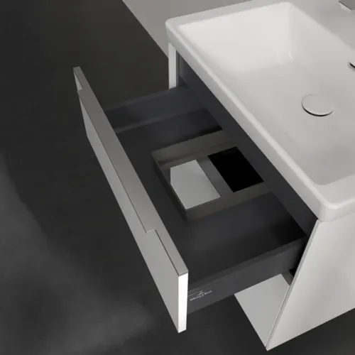 VILLEROY BOCH Subway 3.0 Vanity unit, 2 výsuvy, 622 x 576 x 478 mm, čistě bílá #C57600VF, obrázek 7
