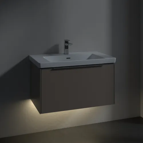 VILLEROY BOCH Subway 3.0 Vanity unit, s osvětlením, 1 zásuvka, 772 x 429 x 478 mm, taupe #C573L0VM, obrázek 5