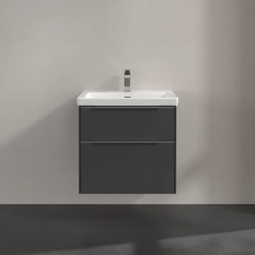 VILLEROY BOCH Subway 3.0 Vanity unit, 2 výsuvy, 622 x 576 x 478 mm, grafitová barva #C57600VR, obrázek 3