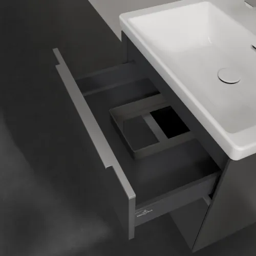 VILLEROY BOCH Subway 3.0 Vanity unit, 2 výsuvy, 622 x 576 x 478 mm, grafitová barva #C57600VR, obrázek 7