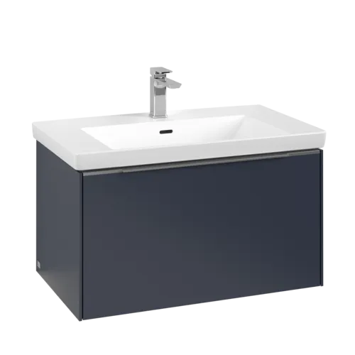 VILLEROY BOCH Subway 3.0 Vanity unit, s osvětlením, 1 zásuvka, 772 x 429 x 478 mm, Marine Blue #C573L0VQ
