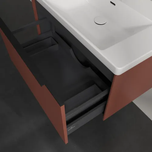 VILLEROY BOCH Subway 3.0 Vanity unit, 1 zásuvka, 772 x 429 x 478 mm, vínově červená #C57301AH, obrázek 6