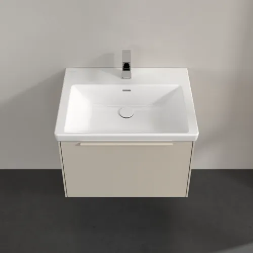 VILLEROY BOCH Subway 3.0 Vanity unit, 1 zásuvka, 622 x 429 x 478 mm, Cashmere Grey #C57502VN, obrázek 4