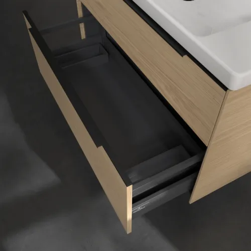 VILLEROY BOCH Subway 3.0 Vanity unit, 2 výsuvy, 973 x 576 x 478 mm, dub severský #C57001VJ, obrázek 6