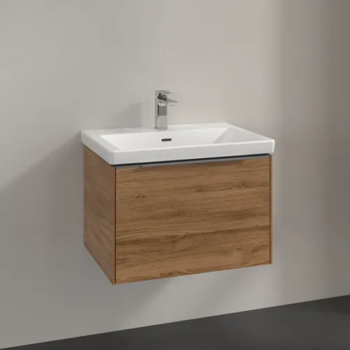 VILLEROY BOCH Subway 3.0 Vanity unit, 1 zásuvka, 622 x 429 x 478 mm, dub Kansas #C57500RH, obrázek 2