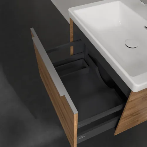VILLEROY BOCH Subway 3.0 Vanity unit, 1 zásuvka, 622 x 429 x 478 mm, dub Kansas #C57500RH, obrázek 7