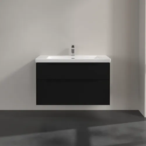 VILLEROY BOCH Subway 3.0 Vanity unit, 2 výsuvy, 973 x 576 x 478 mm, Volcano Black #C57001VL, obrázek 3
