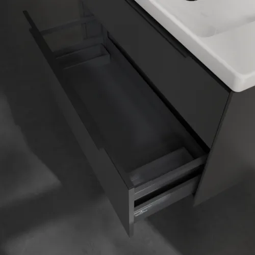 VILLEROY BOCH Subway 3.0 Vanity unit, 2 výsuvy, 973 x 576 x 478 mm, grafitová barva #C57001VR, obrázek 6