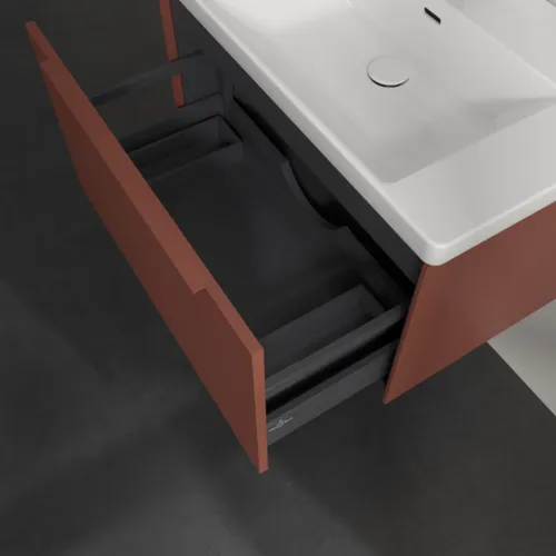 VILLEROY BOCH Subway 3.0 Vanity unit, 1 zásuvka, 772 x 429 x 478 mm, vínově červená #C57302AH, obrázek 6