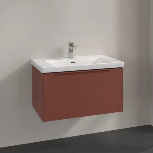 VILLEROY BOCH Subway 3.0 Vanity unit, 1 zásuvka, 772 x 429 x 478 mm, vínově červená #C57302AH, obrázek 2